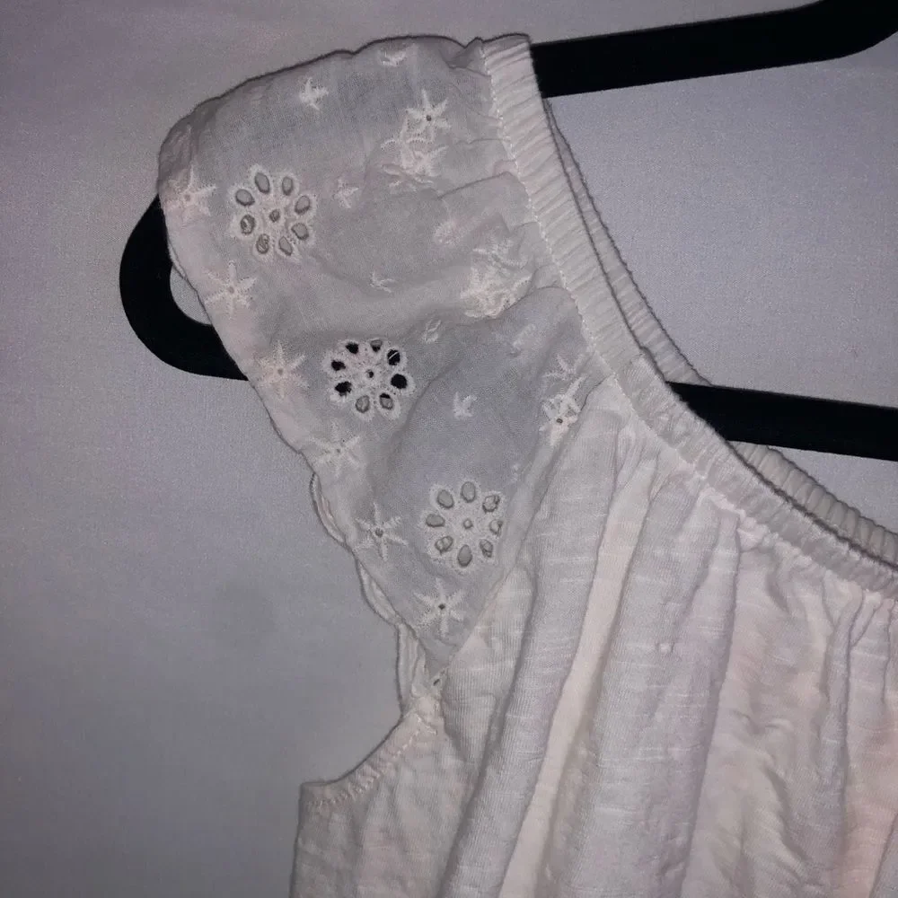 White Ruffle Top - Picture 6 of 6